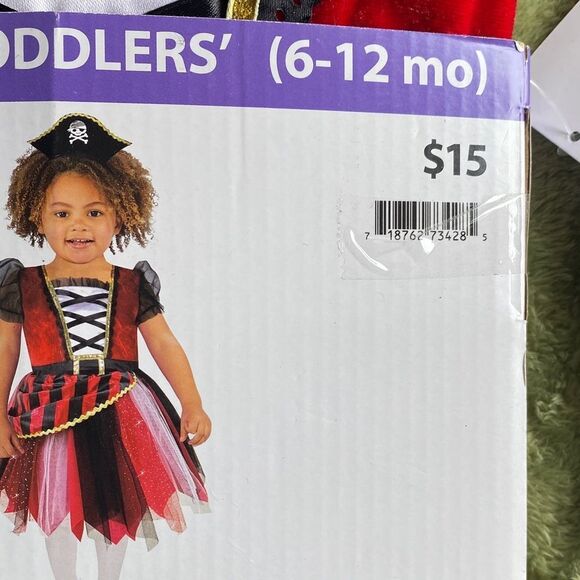 High Sea Cutie Pirate Costume for Infants 6-12 months - Picture 2 of 4